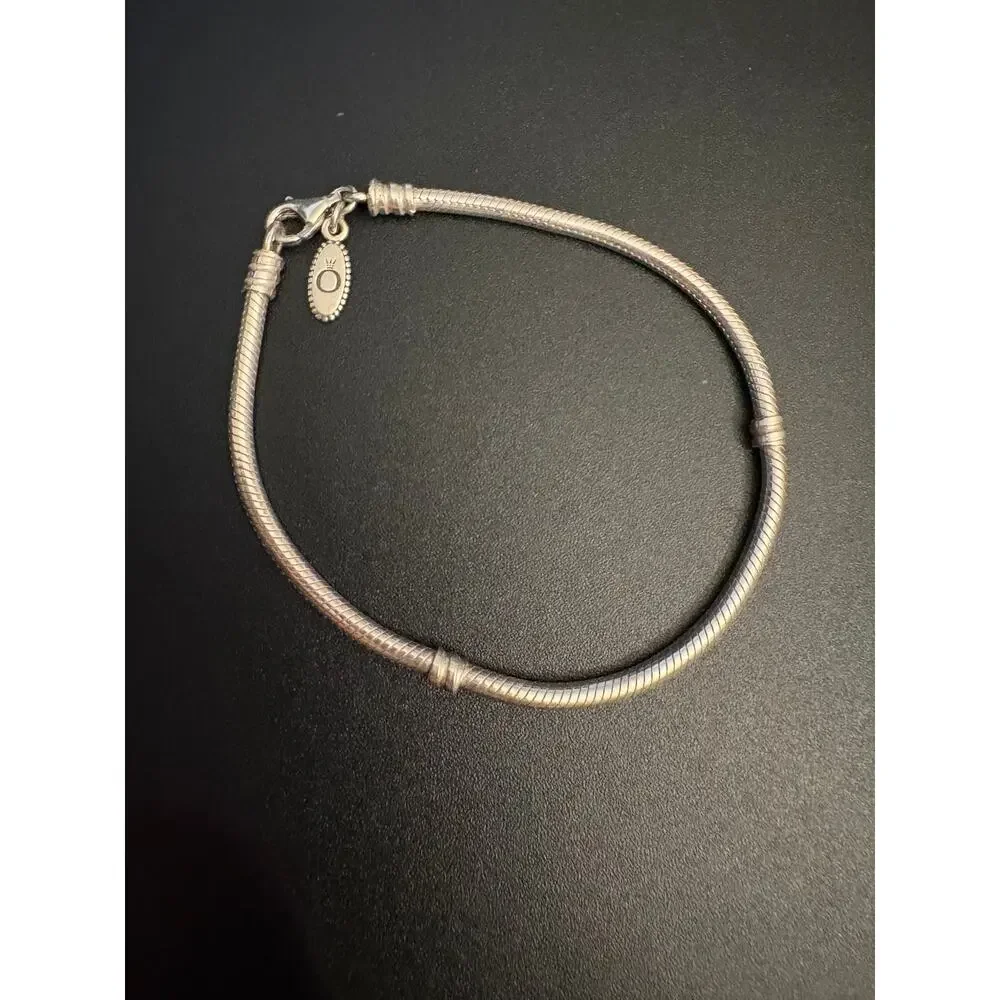 Pandora 925 Sterling Silver Charm Bracelet 7.75 “ 15g